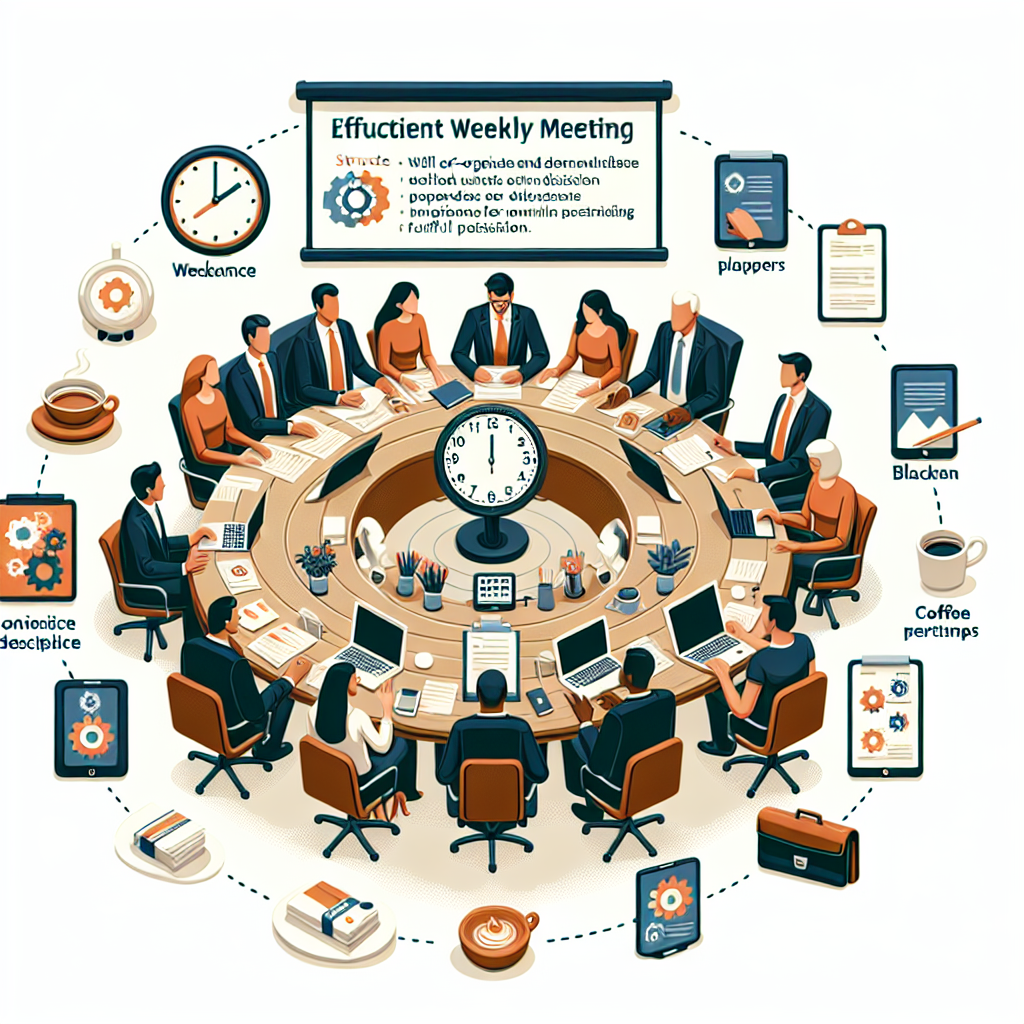 Comment structurer une réunion hebdomadaire performante